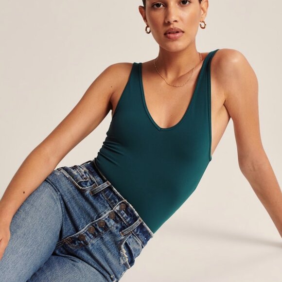 Abercrombie Butter Smooth Teal Bodysuit - Picture 1 of 3